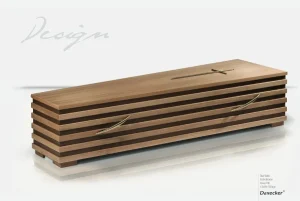 Sarg mit gerippter Oberfläche in Holzoptik, Serie Design